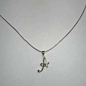 “A” Initial Necklace
